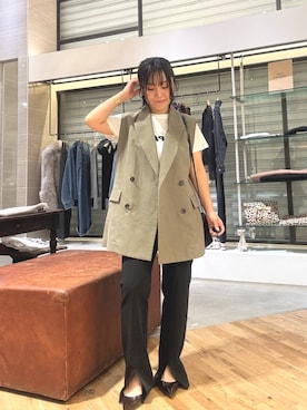 「ママコーデ」｜take3momさん（レディース・149cm）の夏コーディネート