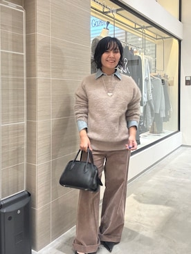 「アイテム（リング）」を使った、take3momさん（レディース・149cm）の秋コーディネート