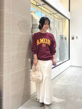 「アイテム（ハンドバッグ）」を使った、take3momさん（レディース・149cm）の秋コーディネート