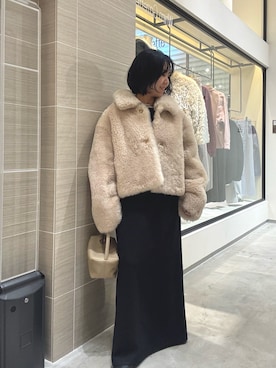 「アイテム（その他アウター）」を使った、take3momさん（レディース・149cm）の秋コーディネート