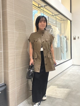「アイテム（ベスト）」を使った、take3momさん（レディース・149cm）の夏コーディネート