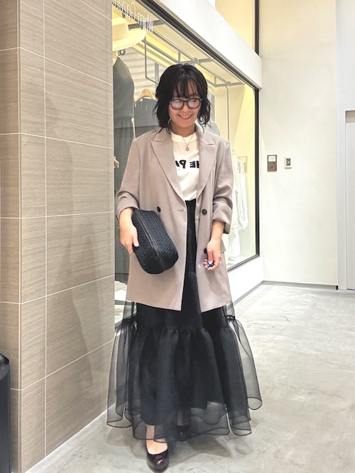 【超美品】Whim Gazetteオーガンジーボリュームスカートチュールスカート オーガンジーボリュームスカート（スカート）｜Whim Gazette（ウィム