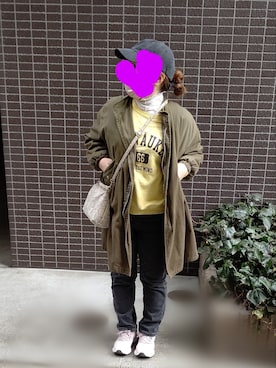 「cocaコーデ」｜「アイテム（ジャケット/アウター）」を使った、mineさん（レディース・152cm）の冬コーディネート