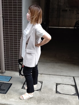 「ジーナシス」｜「アイテム（サンダル）」を使った、mineさん（レディース・152cm）の夏コーディネート