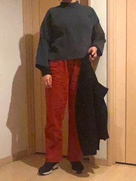 「NOMBRE IMPAIR（ノンブルアンペール）のアイテム（ニット/セーター）」を使った、KOALAMAMAさん（レディース・163cm）の冬コーディネート