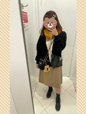 「ROCOCO（ロココ）のアイテム」を使った、栗🌰さん（レディース・160cm）の冬コーディネート