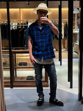 「アイテム（音楽/本・雑誌）」を使った、TANAKA (GARDEN CREW)さん（メンズ・173cm）の夏コーディネート