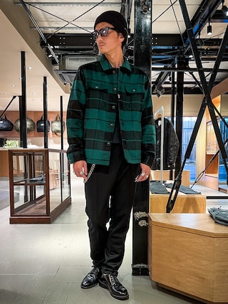 【定価42,900円】CRIMIE ウールチェック シャツジャケット CRIMIE（クライミー）の「WOOL CHECK SHIRT JACKET（ブルゾン