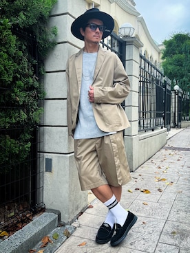 「MSML（エムエスエムエル）のアイテム（ジャケット/アウター）」を使った、TANAKA (GARDEN CREW)さん（メンズ・173cm）の秋コーディネート