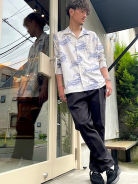 「MSML（エムエスエムエル）のアイテム（アクセサリー）」を使った、TANAKA (GARDEN CREW)さん（メンズ・173cm）の夏コーディネート