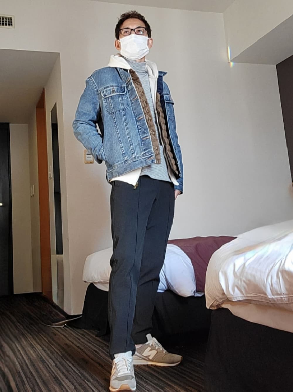 mandreamさんの「BLOUSON JEAN Ⅱ /DENIM BRUT DELAVE STRETCH/デニムブルゾン（A.P.C.）」を使ったコーディネートの1枚目の写真