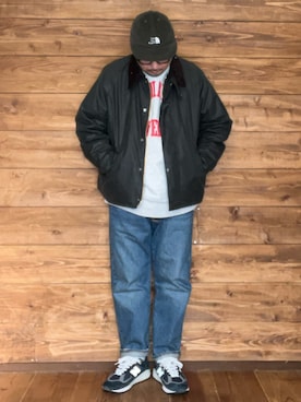 「アイテム（ミリタリージャケット）」を使った、ISOPさん（メンズ・170cm）の春コーディネート