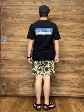 「ROKX（ロックス）のアイテム（パンツ）」を使った、ISOPさん（メンズ・170cm）の夏コーディネート