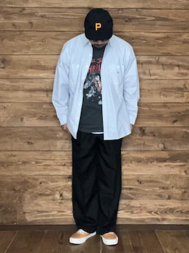 「Cooperstown Ball Cap（クーパーズタウンボールキャップ）のアイテム」を使った、ISOPさん（メンズ・170cm）の夏コーディネート