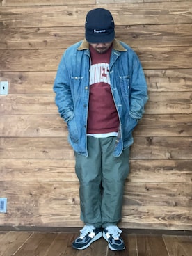 「THE NORTH FACE PURPLE LABEL（ザ ノースフェイス パープルレーベル）のアイテム」を使った、ISOPさん（メンズ・170cm）の秋コーディネート