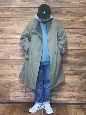 「コーデュロイキャップ」｜ISOPさん（メンズ・170cm）の冬コーディネート