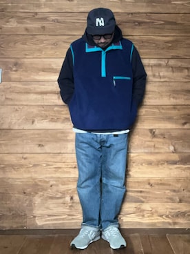 「sangacio（サンガッチョ）のアイテム」を使った、ISOPさん（メンズ・170cm）の春コーディネート