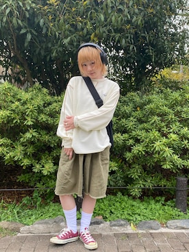 「PENNEYS（ぺニーズ）のアイテム」を使った、鈴石 風さん（レディース・156cm）の春コーディネート