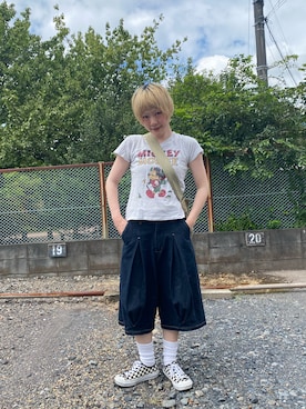 「Unblend（アンブレンド）のアイテム」を使った、鈴石 風さん（レディース・156cm）の夏コーディネート