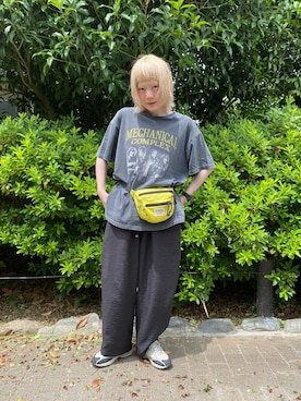 「VENCEEXCHANGE（ヴァンスエクスチェンジ）のアイテム」を使った、鈴石 風さん（レディース・156cm）の夏コーディネート