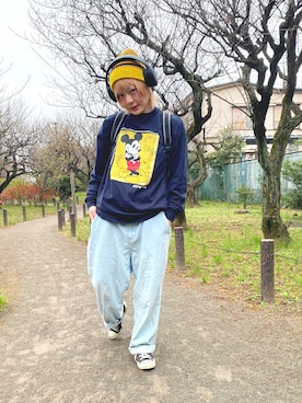 「MERLOT（メルロー）のアイテム」を使った、鈴石 風さん（レディース・156cm）の春コーディネート