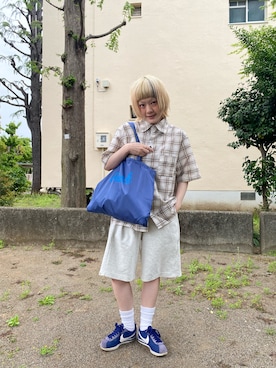 「kutir（クティール）のアイテム」を使った、鈴石 風さん（レディース・156cm）の春コーディネート