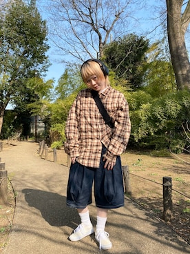 「Unblend（アンブレンド）のアイテム」を使った、鈴石 風さん（レディース・156cm）の春コーディネート