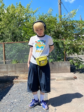 「Unblend（アンブレンド）のアイテム」を使った、鈴石 風さん（レディース・156cm）の夏コーディネート