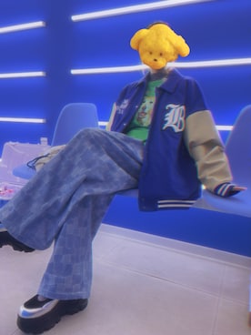 「アイテム（スタジャン）」を使った、sorako0703さん（レディース・158cm）の秋コーディネート