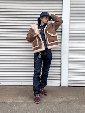 「schott(ショット)のアイテム」を使った、sekineamekajiさん(メンズ・168cm)の春コーディネート