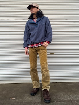 「アイテム（帽子）」を使った、sekineamekajiさん（メンズ・168cm）の冬コーディネート