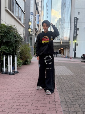 「doublet（ダブレット）のアイテム」を使った、りゅうやさん（メンズ・180cm）の冬コーディネート