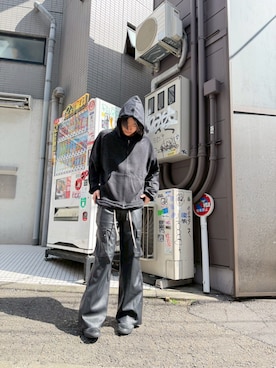 「DANKE SCHON（ダンケシェーン）のアイテム」を使った、りゅうやさん（メンズ・180cm）の春コーディネート