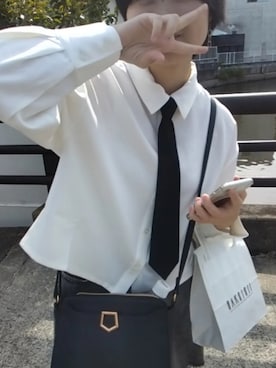 「Honeys（ハニーズ）のアイテム」を使った、Misakiさん（レディース・161cm）の秋コーディネート