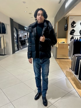 「5351 POUR LES HOMMES（ゴーサンゴーイチプールオム）のアイテム（ダウンジャケット/コート）」を使った、Makoさん（メンズ・180cm）の秋コーディネート