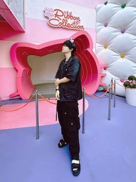 「アイテム（サンダル）」を使った、Yuuma'さん（メンズ・183cm）の秋コーディネート