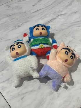「LOWRYS FARM（ローリーズファーム）の【クレヨンしんちゃん】BIGぬいキーチャーム 826685/GOODS（キーホルダー、その他）」を使った、kahooo59さん（レディース・158cm）の夏コーディネート
