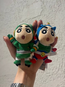 「LOWRYS FARM（ローリーズファーム）の【クレヨンしんちゃん】ぬいキーホルダー 826683/GOODS（キーホルダー、その他）」を使った、kahooo59さん（レディース・158cm）の夏コーディネート
