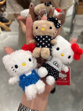 「LOWRYS FARM（ローリーズファーム）の【HELLO KITTY】ぬいキーホルダー9 666163 /GOODS（キーホルダー、その他）」を使った、kahooo59さん（レディース・158cm）の夏コーディネート