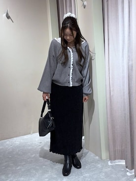 「LOWRYS FARM（ローリーズファーム）のアイテム（ハンドバッグ）」を使った、kahooo59さん（レディース・158cm）の秋コーディネート