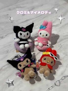 「LOWRYS FARM（ローリーズファーム）の【サンリオキャラクターズ】ヌイキーホルダー8 647243/GOODS（キーホルダー、その他）」を使った、kahooo59さん（レディース・158cm）の春コーディネート