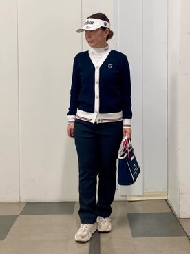 「adabat（アダバット）のアイテム」を使った、村田　恵さん（レディース・160cm）の冬コーディネート