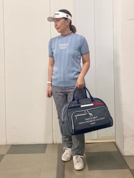 「adabat（アダバット）のアイテム」を使った、村田　恵さん（レディース・160cm）の春コーディネート