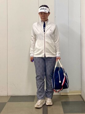 「adabat（アダバット）のアイテム」を使った、村田　恵さん（レディース・160cm）の春コーディネート