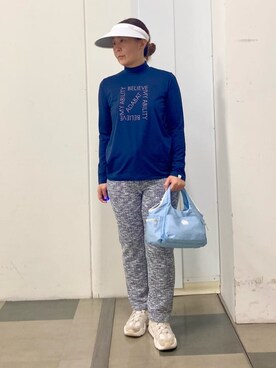 「adabat（アダバット）のアイテム」を使った、村田　恵さん（レディース・160cm）の春コーディネート