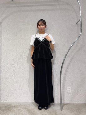 「KBF（ケイビーエフ）のアイテム（セットアップ）」を使った、みづきさん（レディース・163cm）の秋コーディネート
