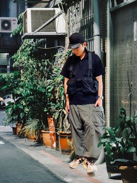 カーゴパンツを使った ポロシャツ のメンズ人気ファッションコーディネート Wear