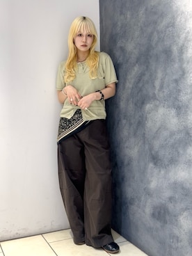 「KBF（ケイビーエフ）のアイテム（アクセサリー）」を使った、唯さん（レディース・161cm）の夏コーディネート