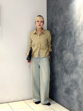 「KBF（ケイビーエフ）のアイテム（バッグ）」を使った、唯さん（レディース・161cm）の夏コーディネート