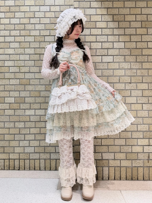 レースフリルがま口バッグ（ボストンバッグ）｜axes femme（アクシーズ